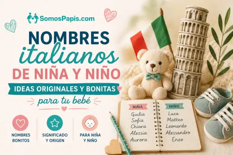 Nombres italianos de niña y niño para bebé