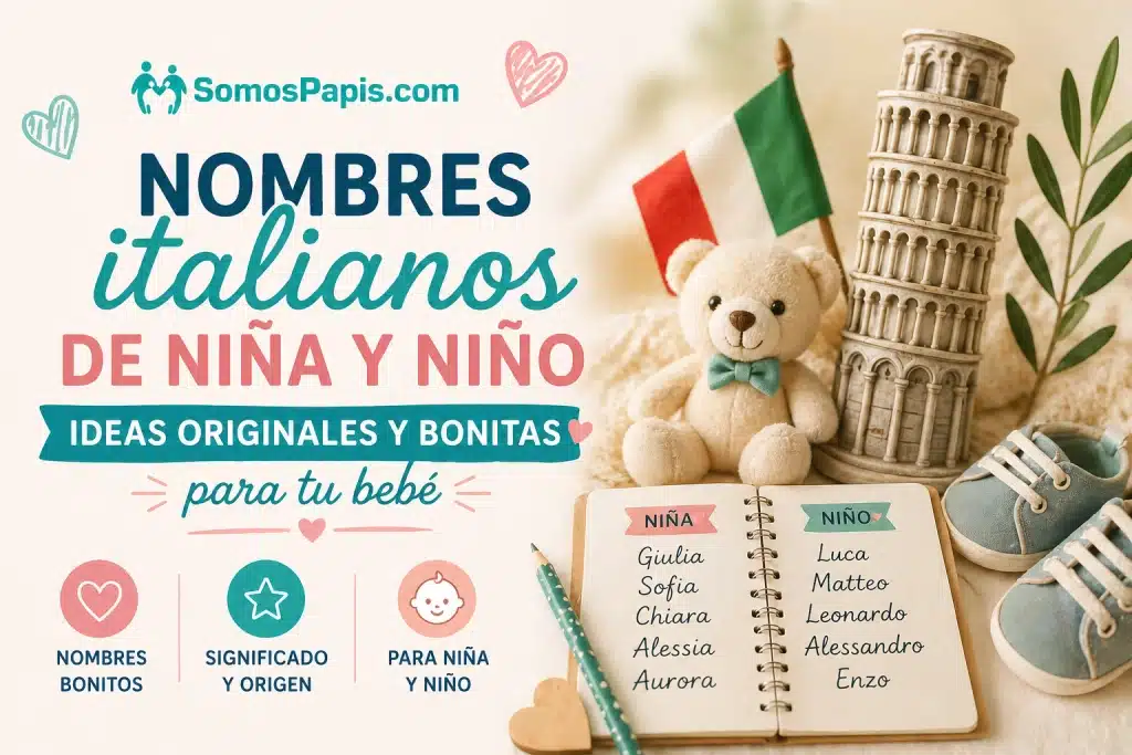 Ideas de nombres italianos bonitos, originales y elegantes para niña y niño. Nombres italianos de niña y niño para bebé