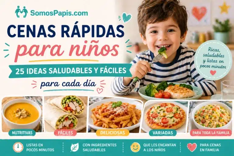 Cenas rápidas saludables y fáciles para niños