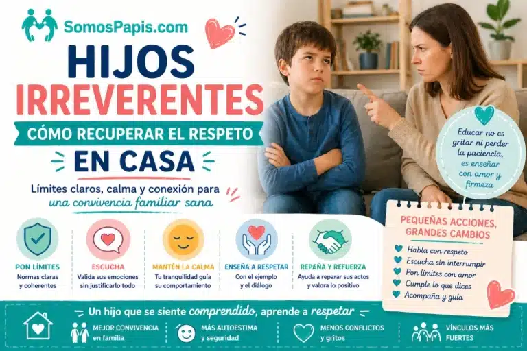 Hijos irreverentes y cómo recuperar el respeto en casa