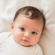 Mi bebé tiene un mechón blanco: ¿es normal?